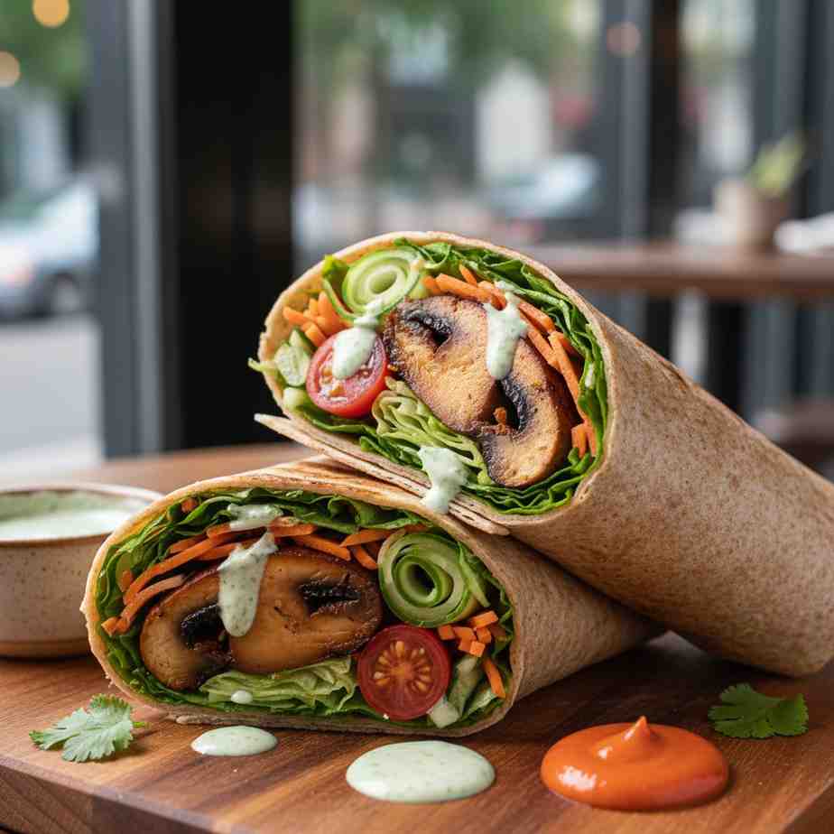 Tandoori Mushroom Wrap