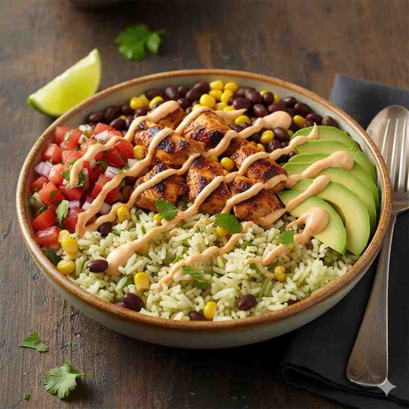 Mexican Chipotle Chicken Burrito Bowl
