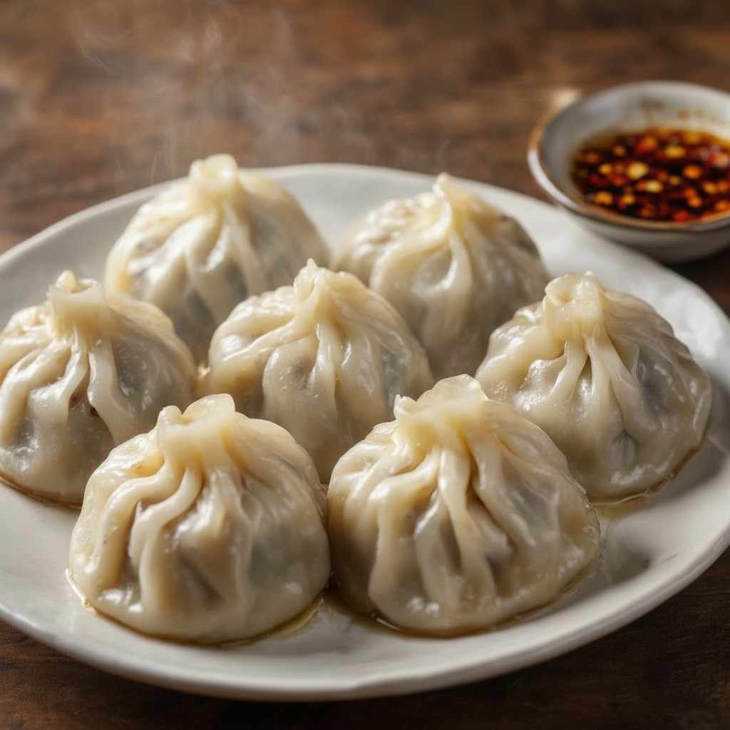 Mushroom Garlic Dumplings